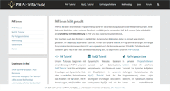 Desktop Screenshot of php-einfach.de