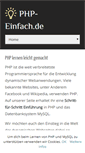 Mobile Screenshot of php-einfach.de