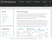 Tablet Screenshot of php-einfach.de